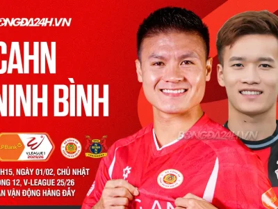 Vòng 12 V.League 2025/26: CAHN vs Ninh Bình FC – Trận Đấu Quyết Định Ngôi Vương Lượt Đi
