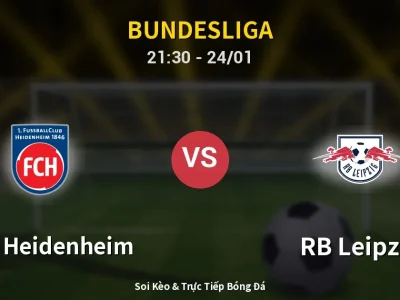 Soi Kèo 1. FC Heidenheim vs RB Leipzig – 21:30 24/01 | Nhận Định, Dự Đoán Tỷ Số