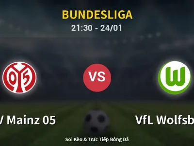 Soi Kèo FSV Mainz 05 vs VfL Wolfsburg – 21:30 24/01 | Nhận Định, Dự Đoán Tỷ Số