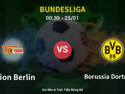 Kết Quả: Union Berlin 0-3 Borussia Dortmund – Highlight & Bàn Thắng | Bundesliga