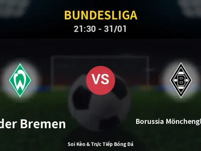 🔴 Trực Tiếp: Werder Bremen 0-0 Borussia Mönchengladbach – Link Xem Bundesliga (Full HD)