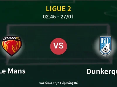 Kết Quả: Le Mans 1-0 Dunkerque – Highlight & Bàn Thắng | Ligue 2
