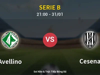 🔴 Trực Tiếp: Avellino 2-1 Cesena – Link Xem Serie B (Full HD)