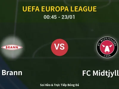 Kết Quả: Brann 3-3 FC Midtjylland – Highlight & Bàn Thắng | UEFA Europa League