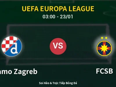 Kết Quả: Dinamo Zagreb 4-1 FCSB – Highlight & Bàn Thắng | UEFA Europa League