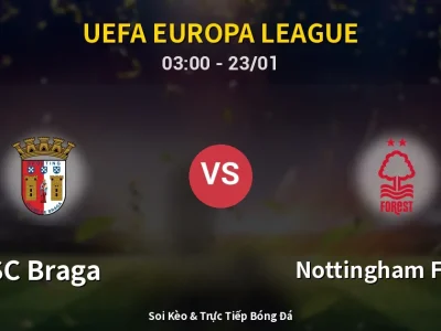Kết Quả: SC Braga 1-0 Nottingham Forest – Highlight & Bàn Thắng | UEFA Europa League