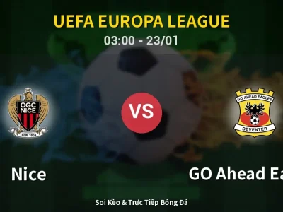 Kết Quả: Nice 3-1 GO Ahead Eagles – Highlight & Bàn Thắng | UEFA Europa League