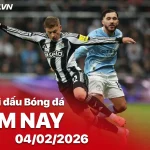 Lịch thi đấu bóng đá hôm nay 04/02: Cơn lốc Carabao Cup - Man City đại chiến Newcastle, loạt sao sáng đêm nay! 1