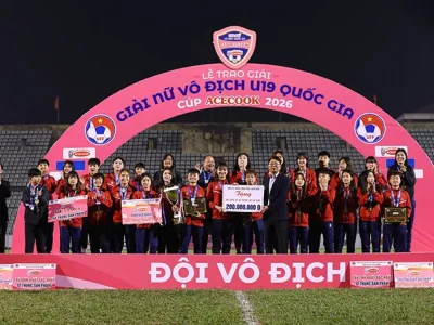 Phong Phú Hà Nam lên ngôi vô địch U19 nữ quốc gia 2026, TP.HCM nhận ngậm ngùi á quân