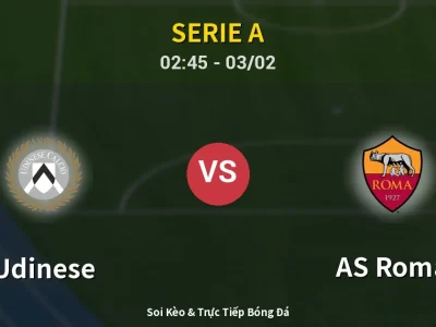 Kết Quả: Udinese 1-0 AS Roma – Highlight & Bàn Thắng | Serie A