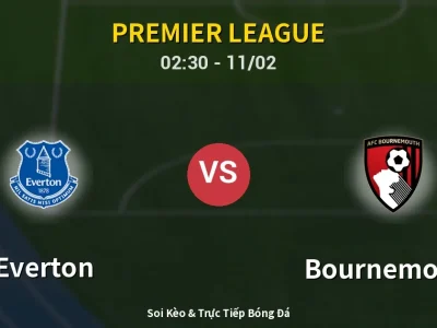 Kết Quả: Everton 1-2 Bournemouth – Highlight & Bàn Thắng | Premier League