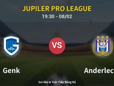 Kết Quả: Genk 2-0 Anderlecht – Highlight & Bàn Thắng | Jupiler Pro League