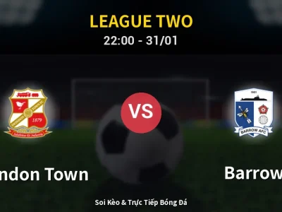 Soi Kèo Swindon Town vs Barrow – 22:00 31/01 | Nhận Định, Dự Đoán Tỷ Số