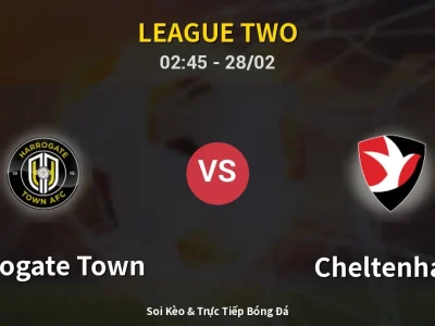 Kết Quả: Harrogate Town 1-1 Cheltenham – Highlight & Bàn Thắng | League Two