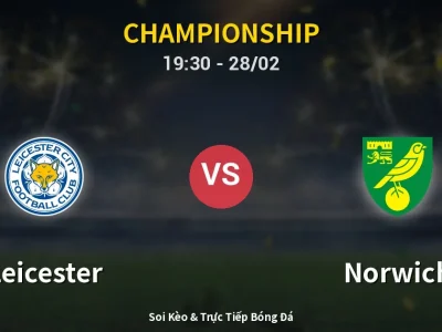 Soi Kèo Leicester vs Norwich – 19:30 28/02 | Nhận Định, Dự Đoán Tỷ Số