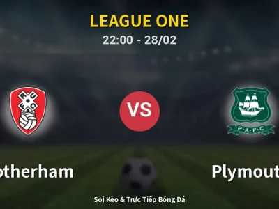 Soi Kèo Rotherham vs Plymouth – 22:00 28/02 | Nhận Định, Dự Đoán Tỷ Số