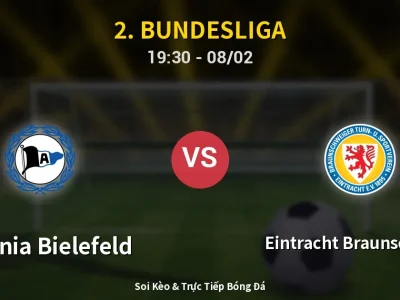 Kết Quả: Arminia Bielefeld 3-2 Eintracht Braunschweig – Highlight & Bàn Thắng | 2. Bundesliga