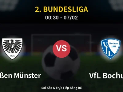 Kết Quả: Preußen Münster 1-1 VfL Bochum – Highlight & Bàn Thắng | 2. Bundesliga