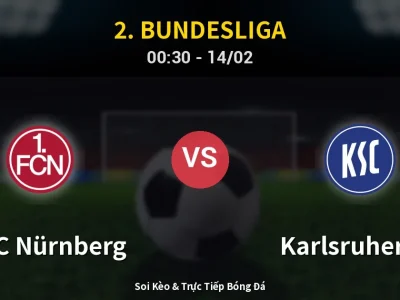 Kết Quả: 1. FC Nürnberg 5-1 Karlsruher SC – Highlight & Bàn Thắng | 2. Bundesliga