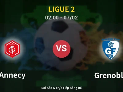 Kết Quả: Annecy 1-1 Grenoble – Highlight & Bàn Thắng | Ligue 2