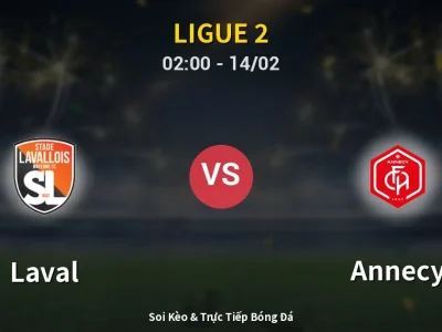 Kết Quả: Laval 2-2 Annecy – Highlight & Bàn Thắng | Ligue 2