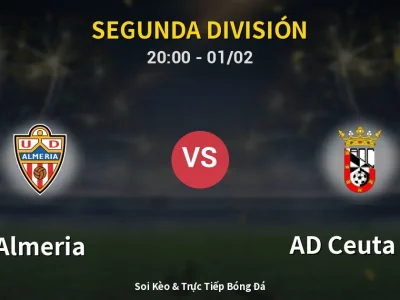 🔴 Trực Tiếp: Almeria 3-1 AD Ceuta FC – Link Xem Segunda División (Full HD)