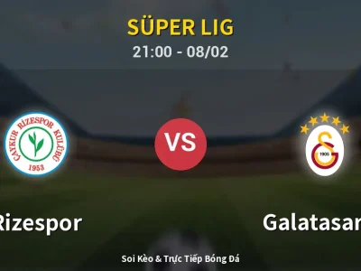 🔴 Trực Tiếp: Rizespor 0-1 Galatasaray – Link Xem Süper Lig (Full HD)