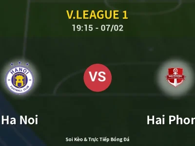 🔴 Trực Tiếp: Ha Noi 2-0 Hai Phong – Link Xem V.League 1 (Full HD)