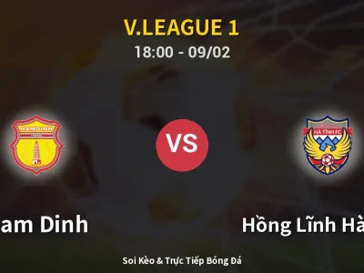 Kết Quả: Nam Dinh 1-1 Hồng Lĩnh Hà Tĩnh – Highlight & Bàn Thắng | V.League 1