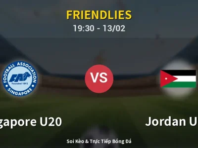 Kết Quả: Singapore U20 0-2 Jordan U20 – Highlight & Bàn Thắng | Friendlies