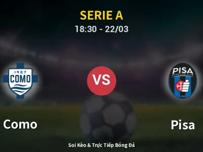 Soi Kèo Como vs Pisa – 18:30 22/03 | Nhận Định, Dự Đoán Tỷ Số
