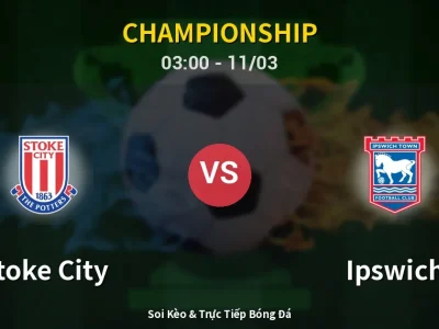 Kết Quả: Stoke City 3-3 Ipswich – Highlight & Bàn Thắng | Championship
