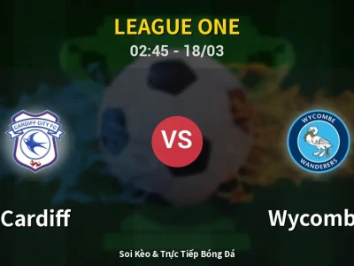 🔴 Trực Tiếp: Cardiff 0-0 Wycombe – Link Xem League One (Full HD)