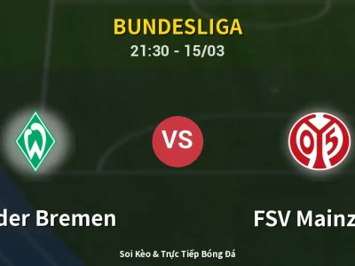Soi Kèo Werder Bremen vs FSV Mainz 05 – 21:30 15/03 | Nhận Định, Dự Đoán Tỷ Số