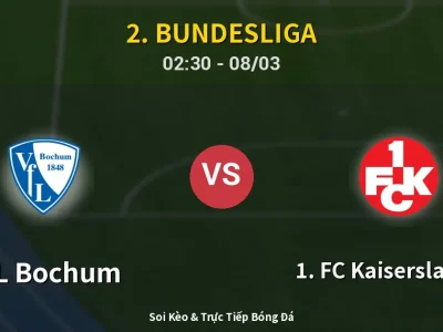 Kết Quả: VfL Bochum 3-2 1. FC Kaiserslautern – Highlight & Bàn Thắng | 2. Bundesliga