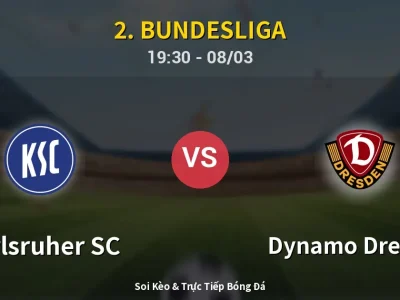 🔴 Trực Tiếp: Karlsruher SC 1-3 Dynamo Dresden – Link Xem 2. Bundesliga (Full HD)