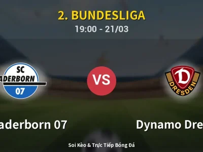 Kết Quả: SC Paderborn 07 2-1 Dynamo Dresden – Highlight & Bàn Thắng | 2. Bundesliga