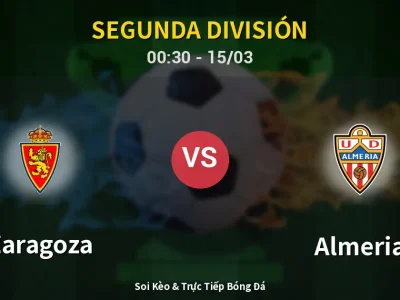 Kết Quả: Zaragoza 2-0 Almeria – Highlight & Bàn Thắng | Segunda División