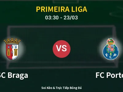 Kết Quả: SC Braga 1-2 FC Porto – Highlight & Bàn Thắng | Primeira Liga