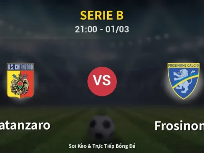 🔴 Trực Tiếp: Catanzaro 2-2 Frosinone – Link Xem Serie B (Full HD)