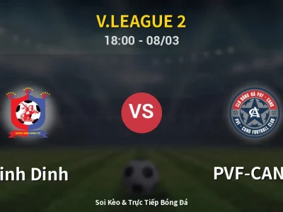 Kết Quả: Binh Dinh 2-0 PVF-CAND – Highlight & Bàn Thắng | V.League 2