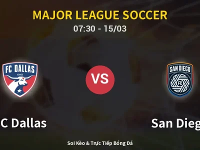 Kết Quả: FC Dallas 3-3 San Diego – Highlight & Bàn Thắng | Major League Soccer
