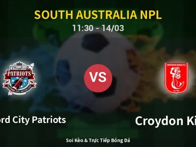 Kết Quả: Playford City Patriots 2-0 Croydon Kings – Highlight & Bàn Thắng | South Australia NPL