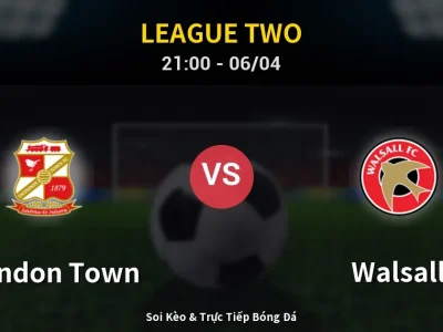 Soi Kèo Swindon Town vs Walsall – 21:00 06/04 | Nhận Định, Dự Đoán Tỷ Số
