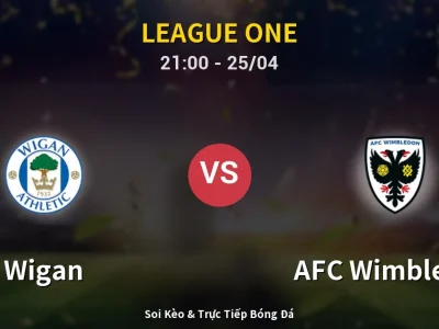 Soi Kèo Wigan vs AFC Wimbledon – 21:00 25/04 | Nhận Định, Dự Đoán Tỷ Số