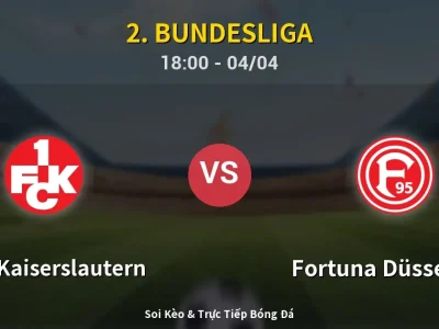 Soi Kèo 1. FC Kaiserslautern vs Fortuna Düsseldorf – 18:00 04/04 | Nhận Định, Dự Đoán Tỷ Số