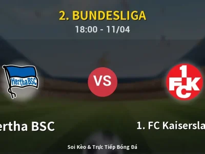 Soi Kèo Hertha BSC vs 1. FC Kaiserslautern – 18:00 11/04 | Nhận Định, Dự Đoán Tỷ Số