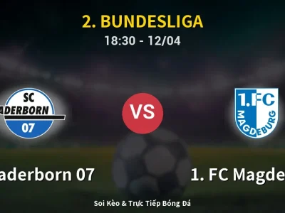 🔴 Trực Tiếp: SC Paderborn 07 3-2 1. FC Magdeburg – Link Xem 2. Bundesliga (Full HD)