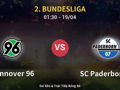 Kết Quả: Hannover 96 1-1 SC Paderborn 07 – Highlight & Bàn Thắng | 2. Bundesliga