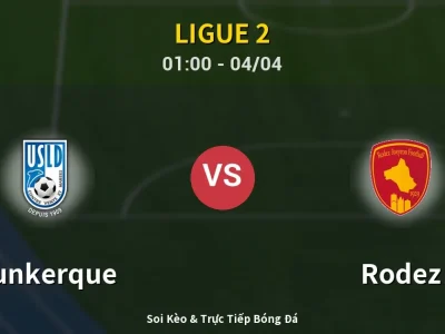 Kết Quả: Dunkerque 1-1 Rodez – Highlight & Bàn Thắng | Ligue 2